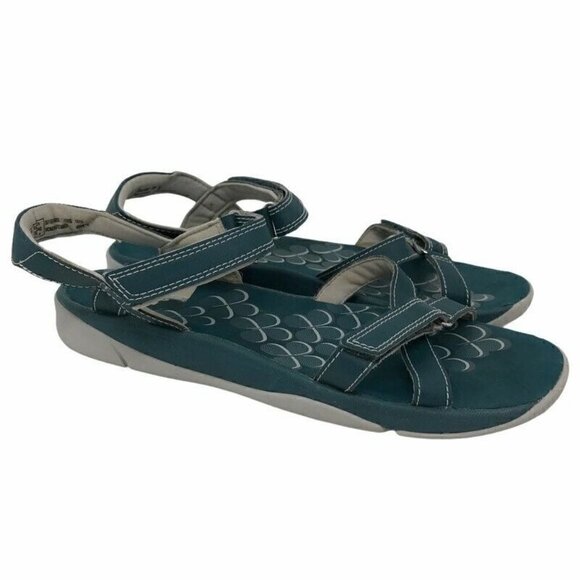 Clarks Sport Sandals Blue Ankle Strap 7.5 - Picture 1 of 8